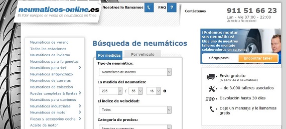 neumáticos de invierno online