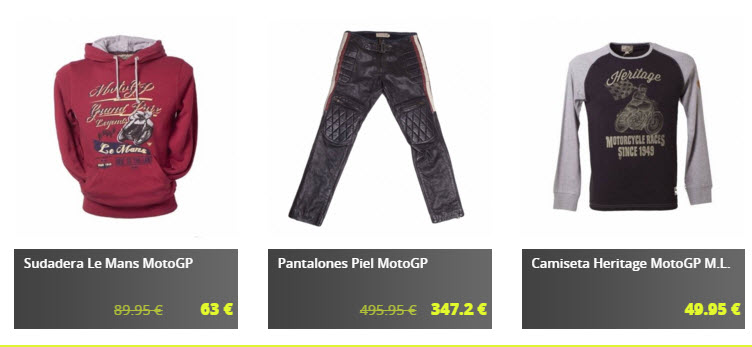 ropa de motero online