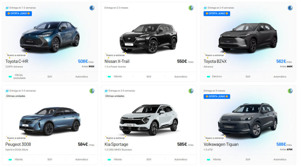 Revel renting coche gasolina