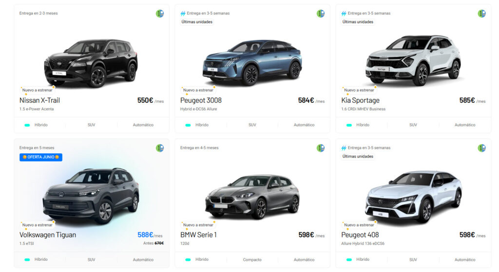 Revel Renting coche híbrido